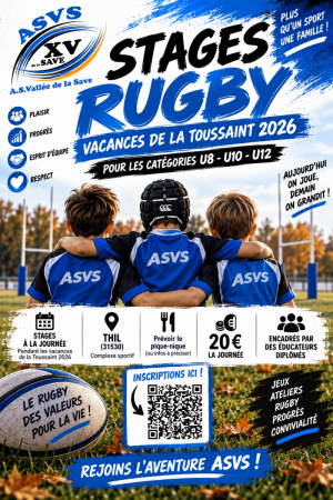 Stage Rugby Toussaint 2026