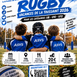 Stage Rugby Toussaint 2026